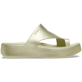 Getaway Metallic Platform Toe Loop - Crocs