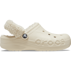 Baya Lined Fuzz-Strap Clog - Crocs