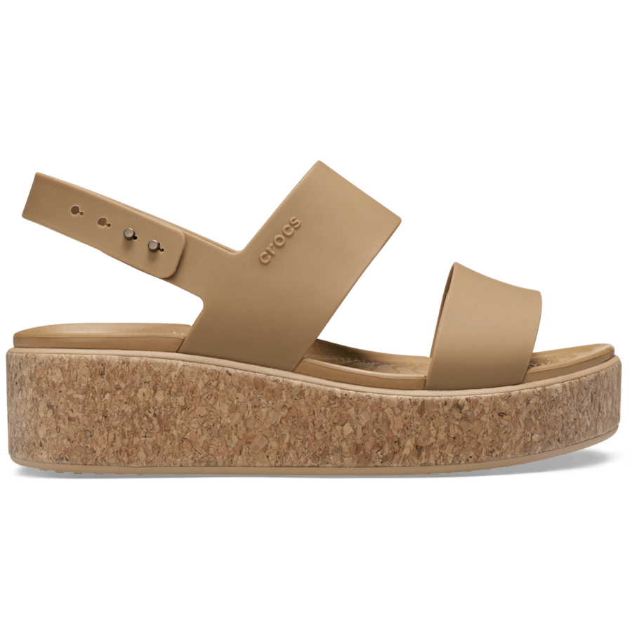 Brooklyn Cork Low Wedge - Crocs