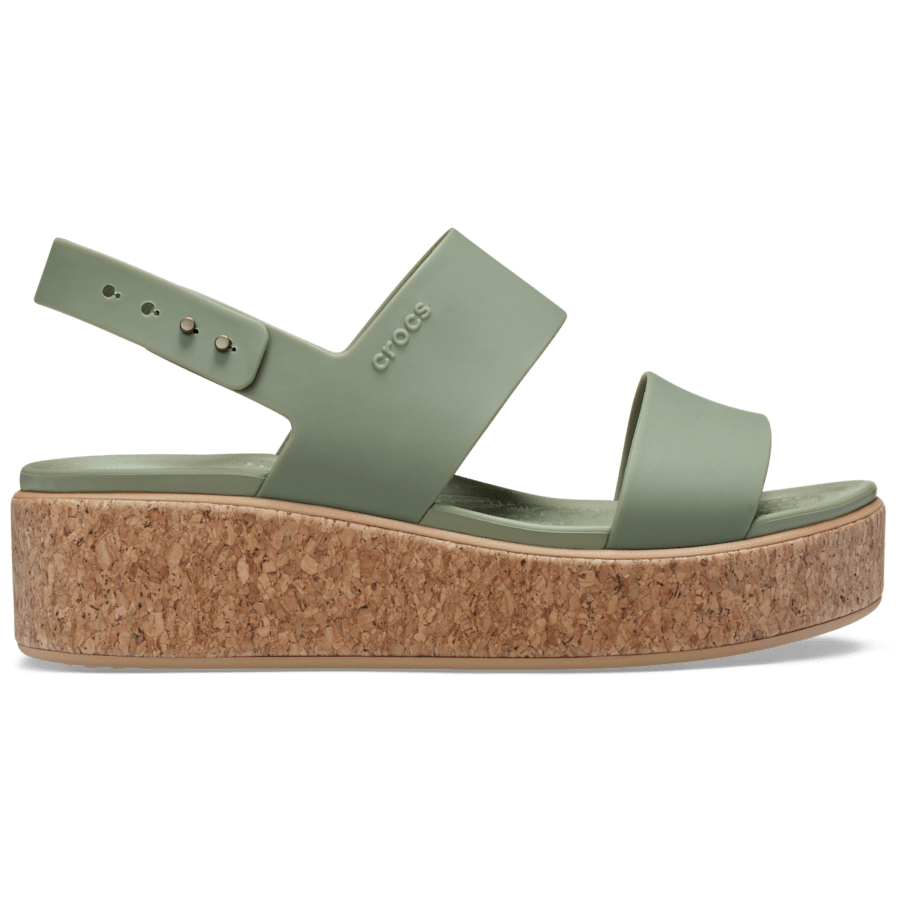 Brooklyn Cork Low Wedge - Crocs